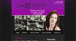 Desktop Screenshot of glamourspaandbeautysalon.com